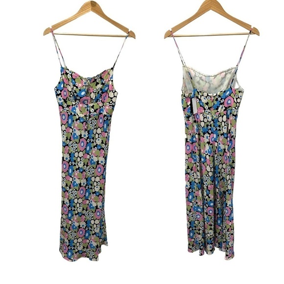 Rixo | NWT Maeve Floral Print Crepe Maxi Dress - Size UK 10/US 6 - Picture 3 of 10